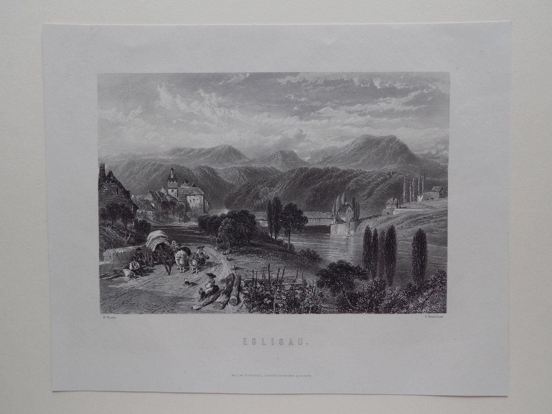Gravures: Eglisau Stahlstich von Forster – D'occasion à Risch par Rischli15