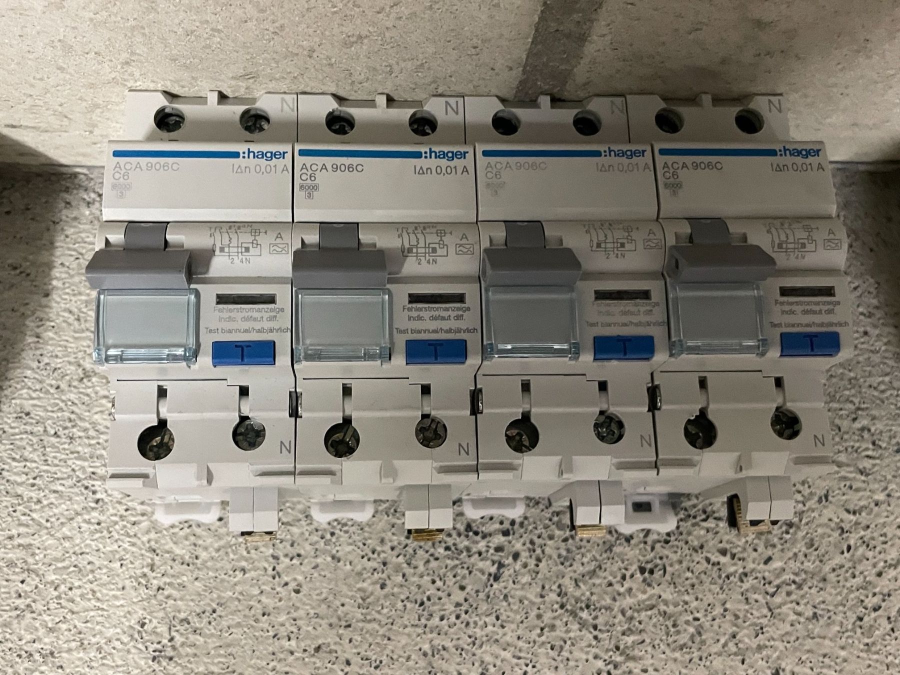 Hager Interruttori: Hager FI/LS Schalter ACA-906C C6 – Nuovo (secondo la descrizione) da Schötz venduto da Tech_Shop