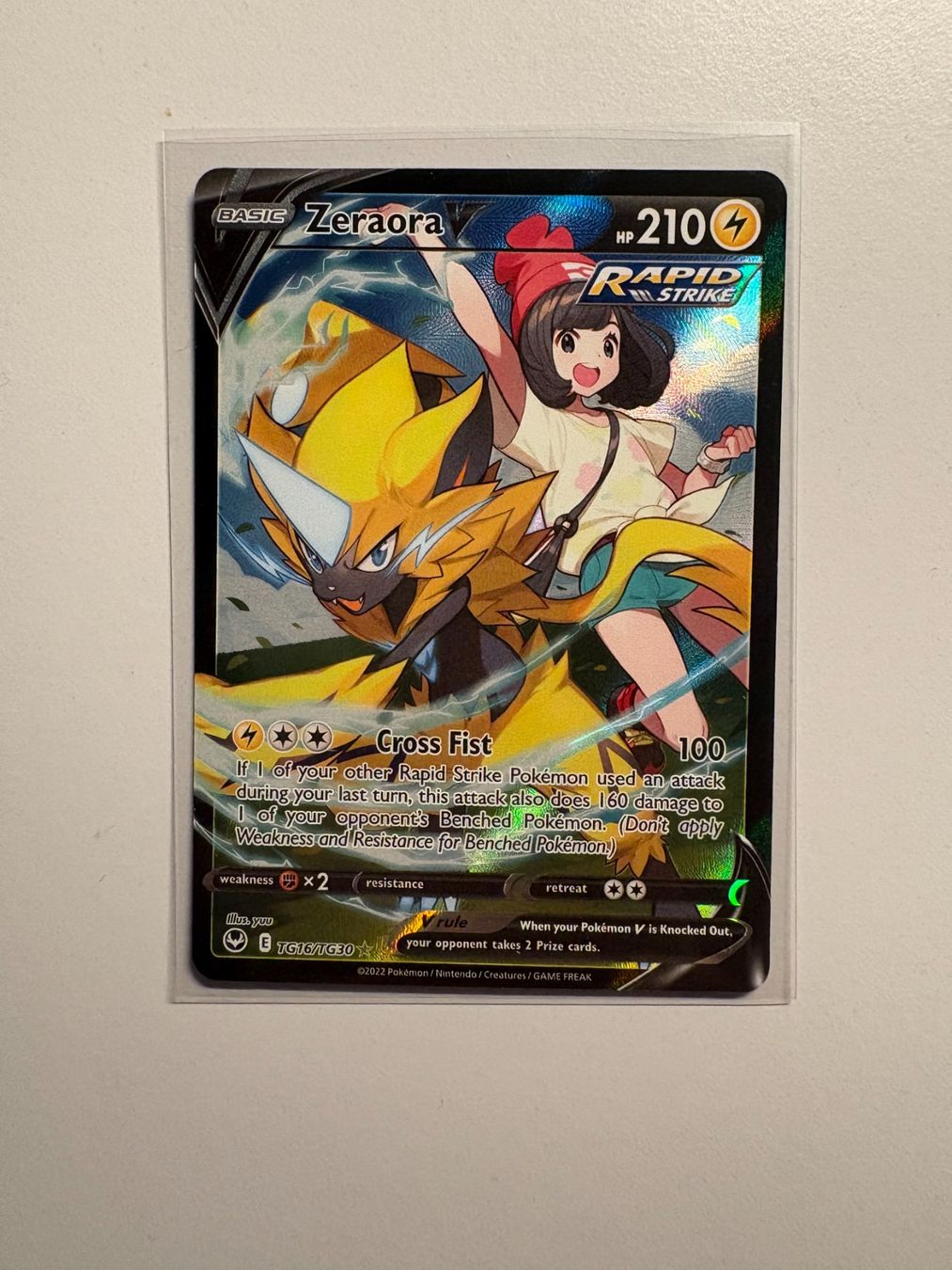 Pokémon Carte collezionabili: Zeraora V #TG16 Pokemon Silver Tempest – Usato da Dachsen venduto da MiMe_94