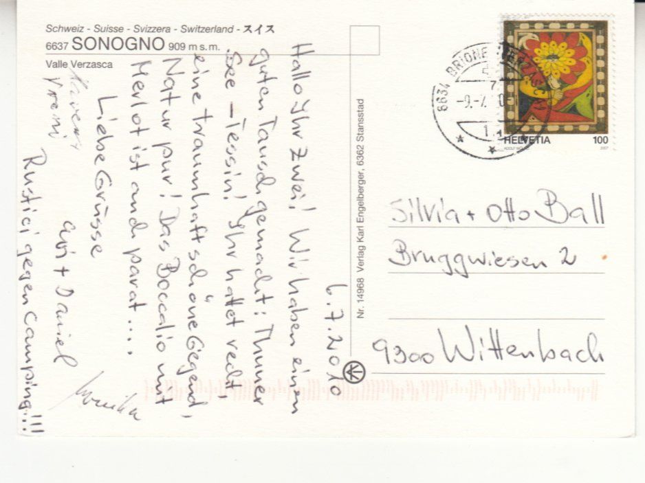 Ansichtskarten: Sonogno 2010 – Gebraucht aus Bürglen TG von StampGraf 1