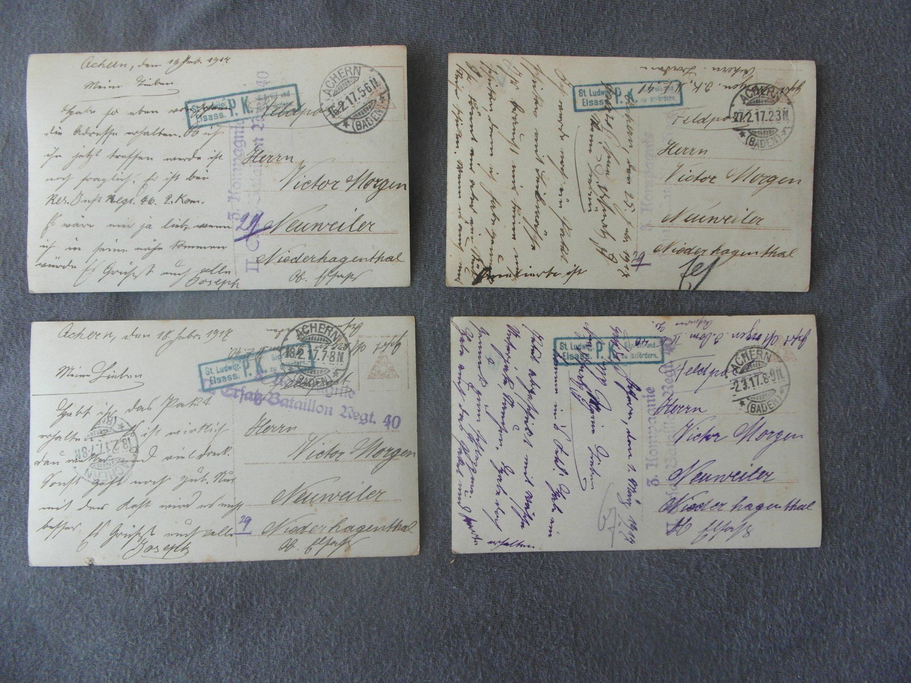 Cartoline: Feldpost 1.Weltkrieg - Achern Baden 1917 – Usato da Schönenbuch venduto da Imagine6 1