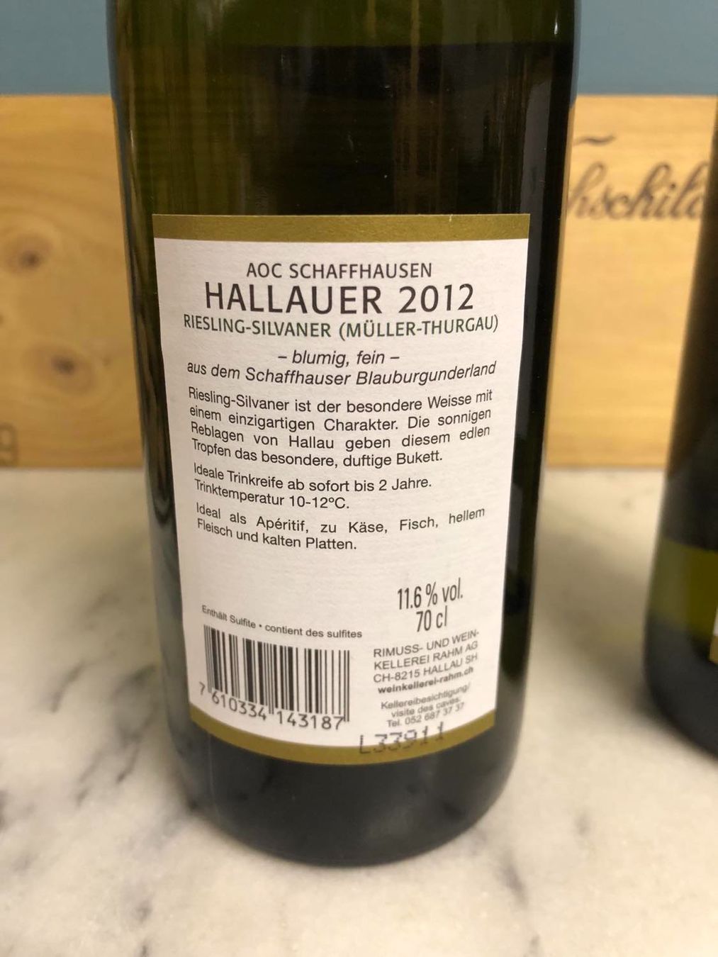 Vino: 2x 2012 HALLAUER RIESLING-SILVANER – Nuovo e nell'imballaggio originale da Münchenstein venduto da weinundspirituosen 3