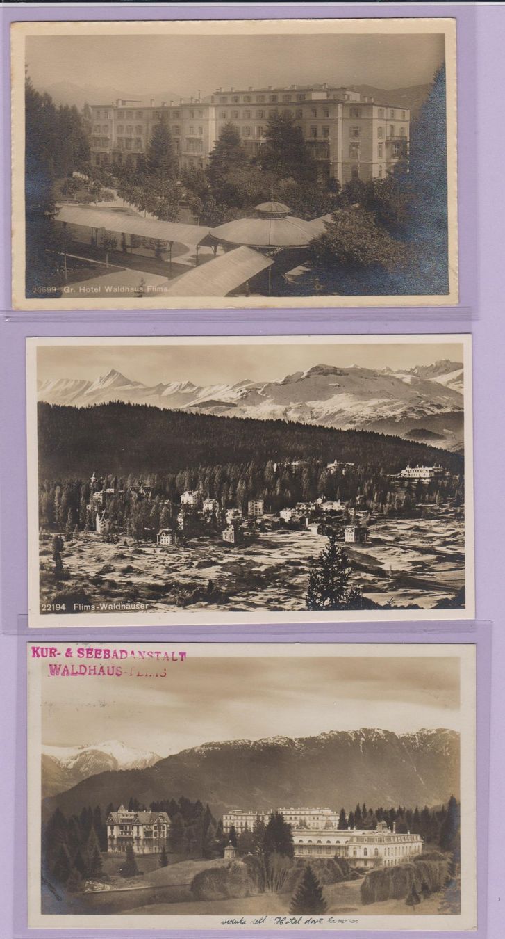 Cartoline postali: Flims   :   16 alte Ansichtskarten von Flims GR – Usato da Vitznau venduto da Ropaku