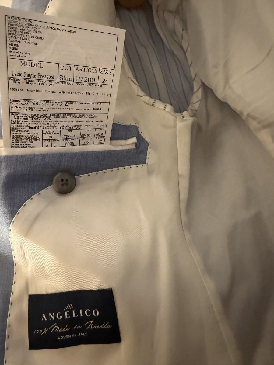 Giacche: Blazer Wolle hellblau grösse 38 – Usato da Zürich venduto da Glamour2019 4
