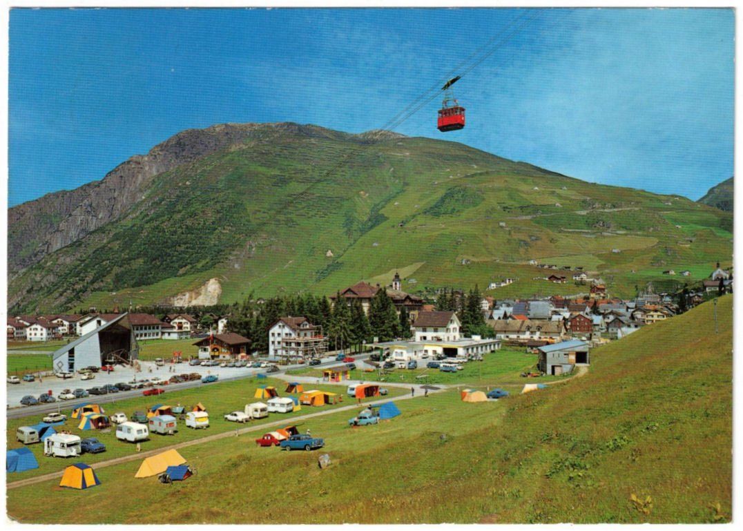 Ansichtskarten: Andermatt - Luftseilbahn Andermatt--Gurschenalp – Gebraucht aus Binningen von Mountainrider
