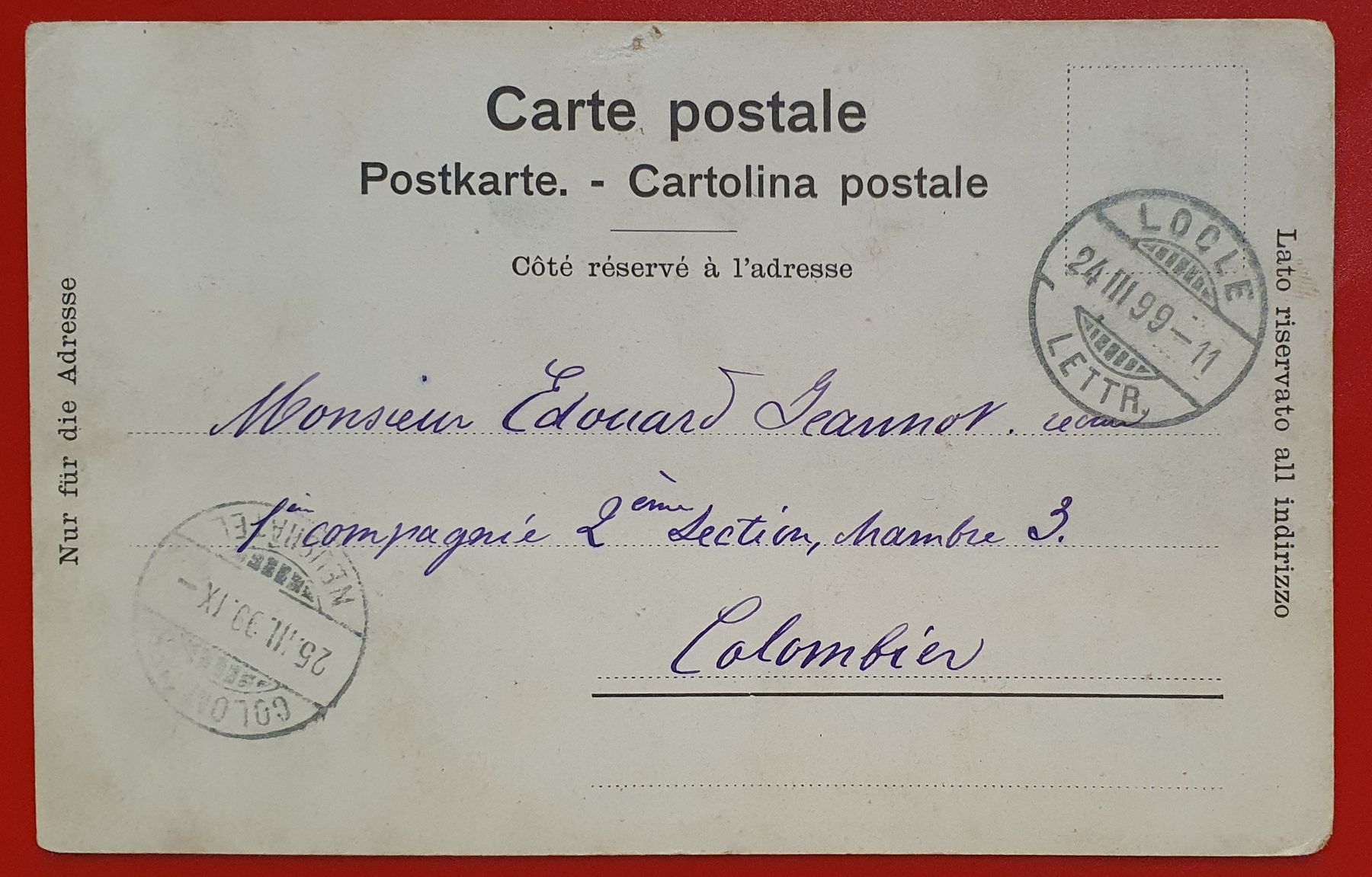 Ansichtskarten: Le Locle 1899 – Gebraucht aus Kreuzlingen von Rschweiz1 1