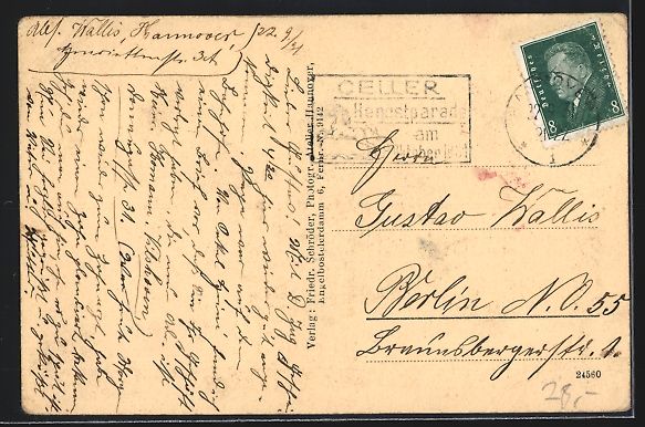 Cartoline postali: Hannover, Hann. Schwimmverein E. V., Ans – Usato da Berlin venduto da bartko-reher 1