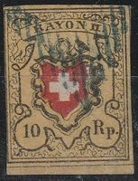 Schweiz Rayon II, Nr.16II, echt nicht repariert.