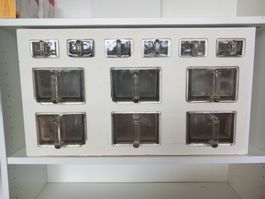 Gewürzregal Holz weiss 12 Glasbehälter gebraucht