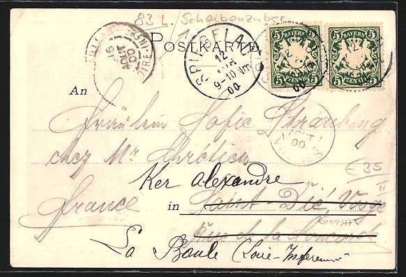 Cartes postales: sign. Scheibenzuber: Spiegelau, Flusspar – D'occasion à Berlin par bartko-reher 1