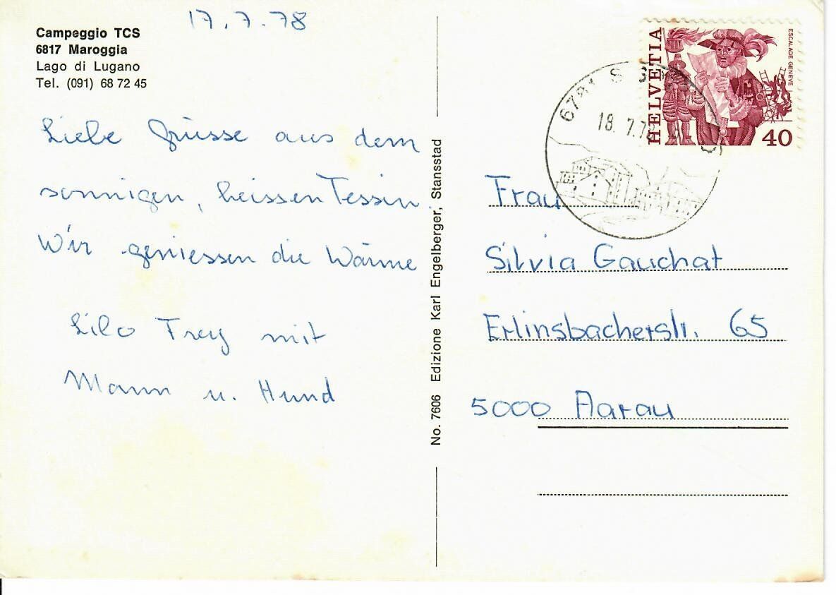 Cartes postales: Camping TCS Maroggia – D'occasion à Hochdorf par Ziegel-16 1