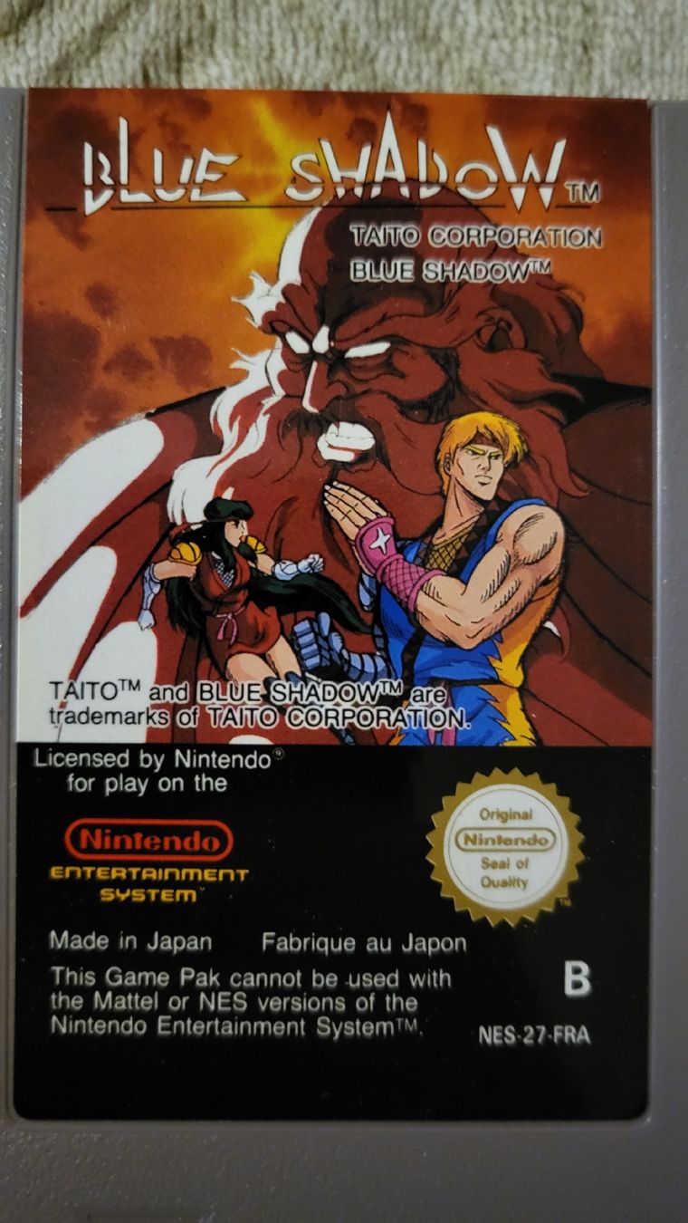 Nintendo Spiele: Blue Shadow / Nintendo NES Spiel inkl.Schuber – Neu (gemäss Beschreibung) aus Biel/Bienne von Retrohr 1