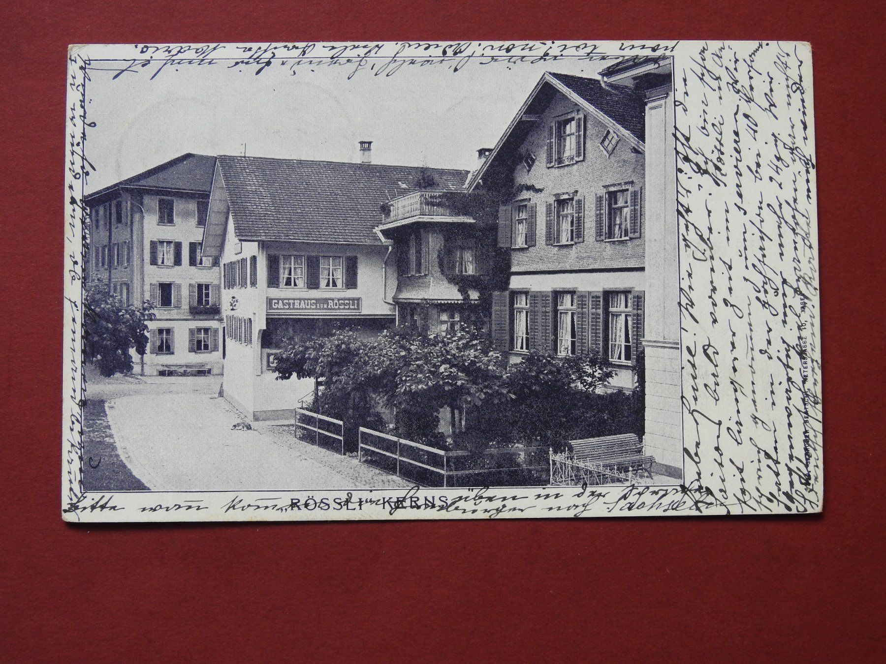 Ansichtskarten: Kerns - Gasthaus zum Rössli – Gebraucht aus Rain von 999-800-K