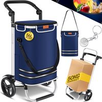 KESSER Einkaufstrolley 56L navyblau