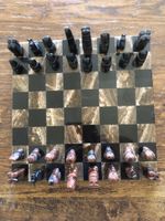 Jeu d’ échec en pierres unique