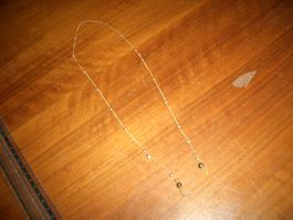 Antike-Brillenband Goldfarben mit Perlen