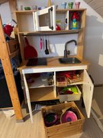 Kids Play Kitchen Wood Accessories Good Condition
