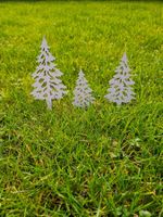 3er Set Tannenbaum Deko Weihnachten Winter