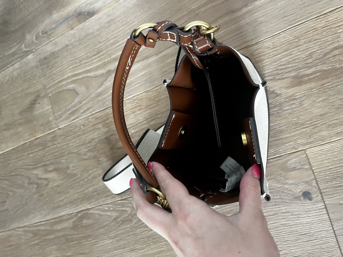 Zara Sacs femmes: Handtasche Canvas Leder braun neuwertig – D'occasion à Wald ZH par vivian__ 3