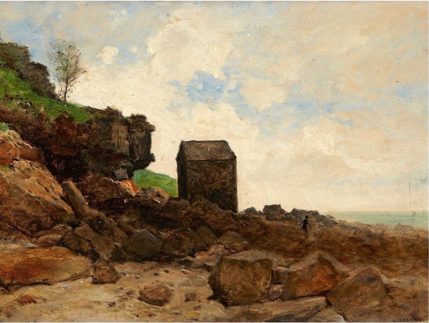 Gemälde: Gustave Eugène Castan Orig. Gemälde 19. Jh. – Gebraucht aus Solothurn von milliondreams2012 9
