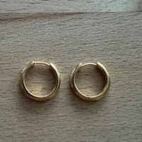 BRUNA Isola mini Hoops/ Creolen 11mm Silber, 18kt. vergoldet