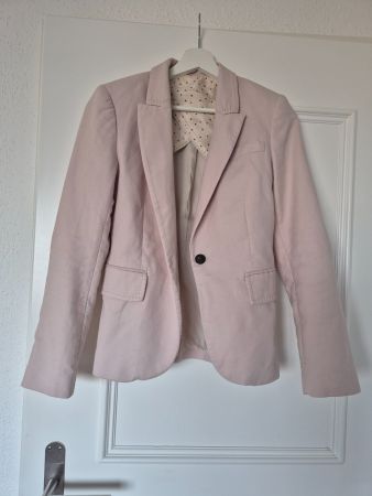 Rosa Damen Blazer mit Ellbogenflicken xs