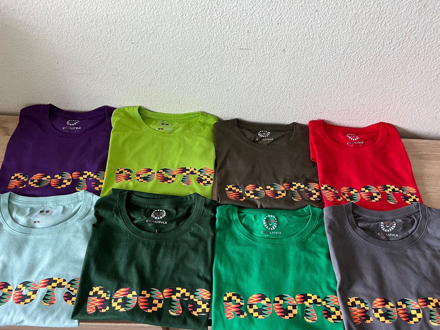 T-shirt: Roots Premium Tshirt mit Kente - Wald Grün – Nuovo e nell'imballaggio originale da Regensdorf venduto da StyleTown 6