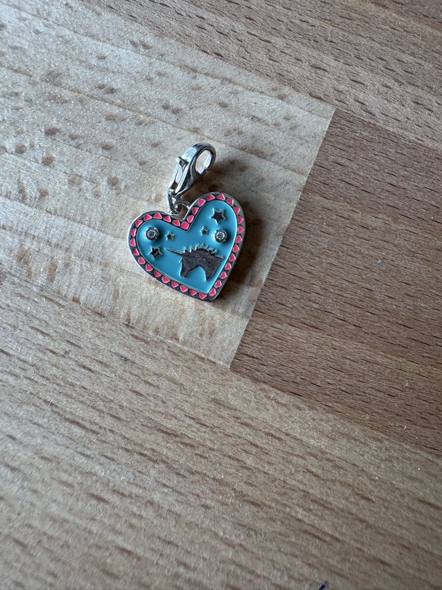Thomas Sabo Anhänger: Thomas Sabo Charm, Herz mit Einhorn – Gebraucht aus Wädenswil von HaLu_12
