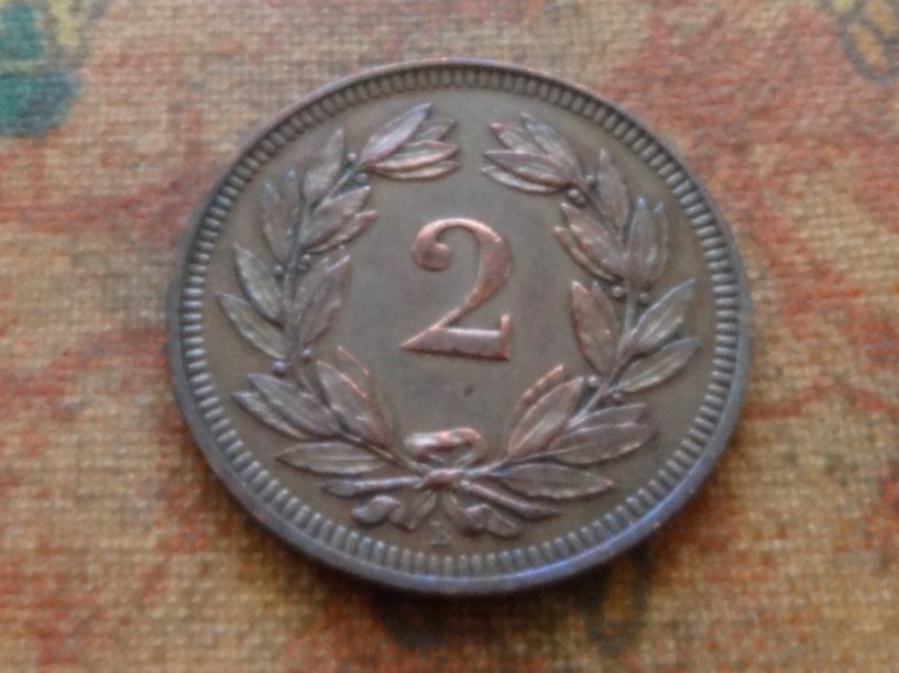 Tutti le monete: 2 Rp. 1900  (D) – Usato da Romanel-sur-Lausanne venduto da Swift13 1