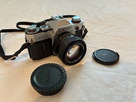Canon AE-1 mit 50mm 1.4 Festbrennweite