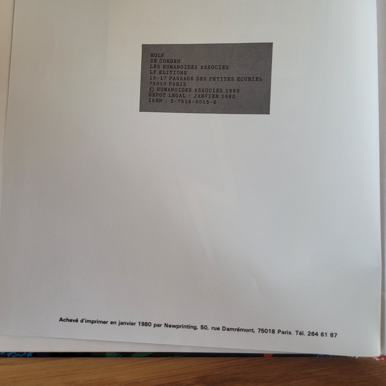 BD: BD Cotée Rolf Corben – D'occasion à Biel/Bienne par Destockweb 4