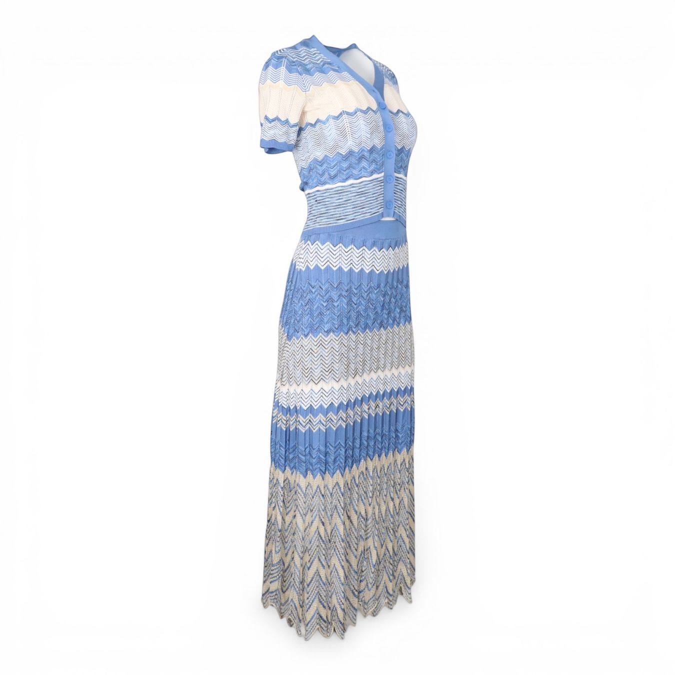 Sandro Lotti di vestiti: Sandro 2-Teiler blau-beige Gr. 34/36 – Usato da Binningen venduto da Designerlabels 3