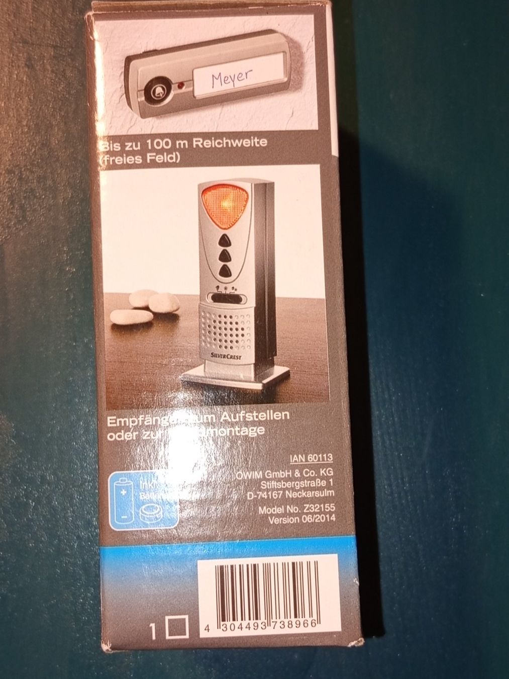Campanacci mucche: Funk-Türklingel Silvercrest! – Nuovo e nell'imballaggio originale da Bassersdorf venduto da alu_ps66 1