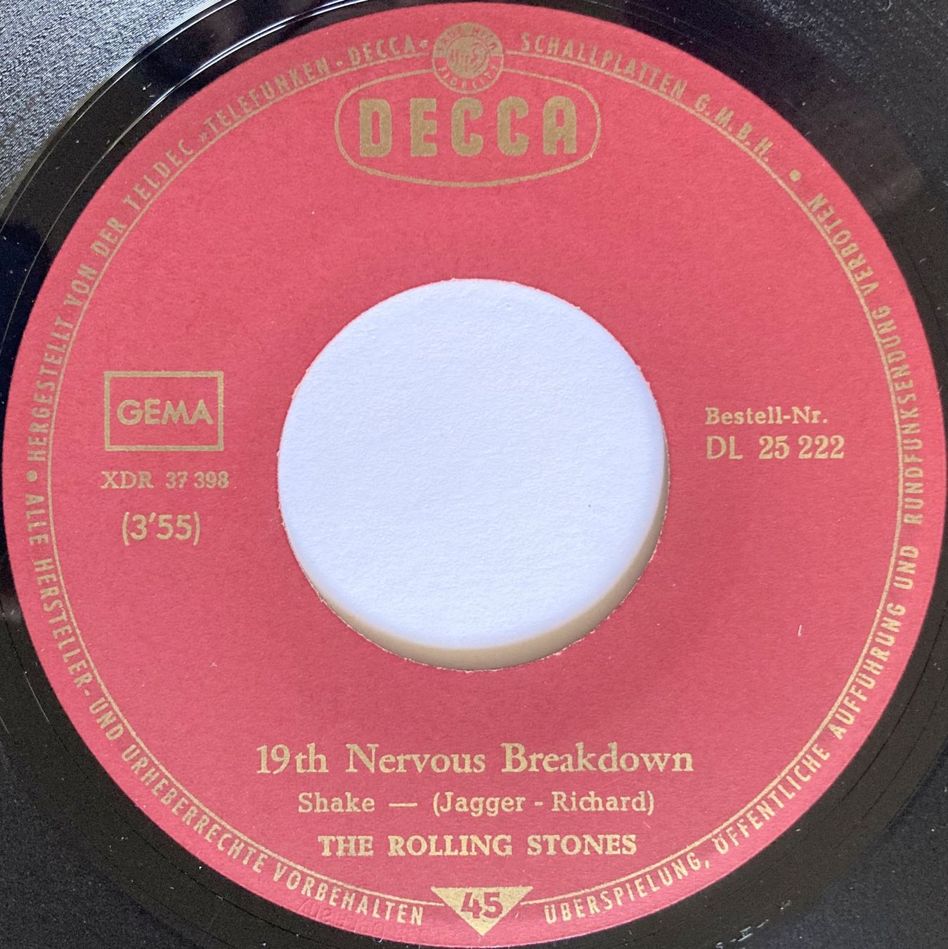 Vinyles: ROLLING STONES - 19th NERVOUS BREAKDOWN – D'occasion à Bottens par hotter-than-hell 2