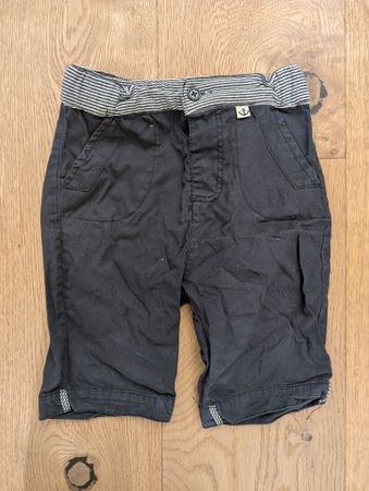 Süsse Shorts Gr. 92 dunkelblau gestreift Anker