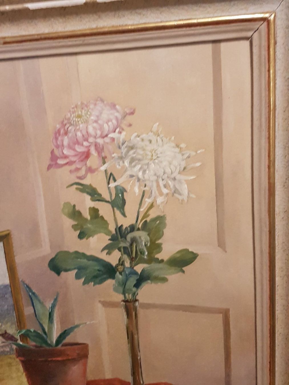 Dipinti: Ölgemälde Stillleben "Chrysanthemen" - signiert M. Berner – Usato da Glattbrugg venduto da casabelavista 4