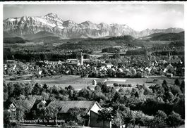 Niederuzwil SG Dorf 1952 Bergpanorama sehr gut erhalten