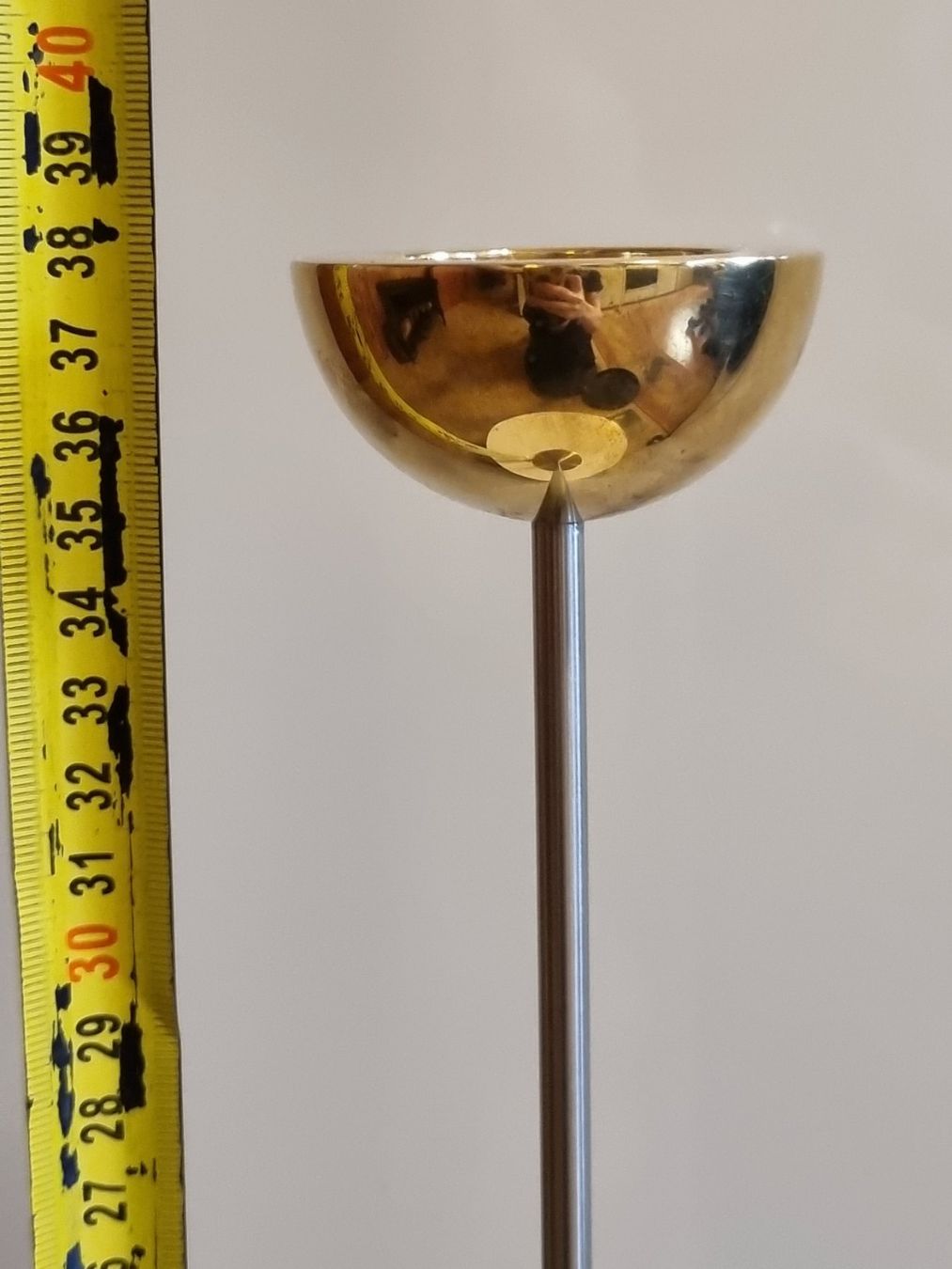 Portacandele: Hoher Kerzenständer Gold/Silber 38 cm – Usato da Scharnachtal venduto da devin03 3