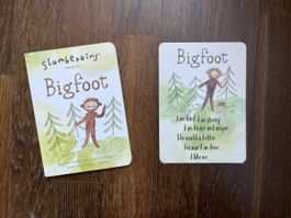 Slumberkins Bigfoot Board Book and Affirmation Card