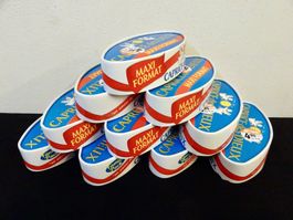 Bastelmaterial 10 Stk. Käseschachtel Schachtel oval Karton