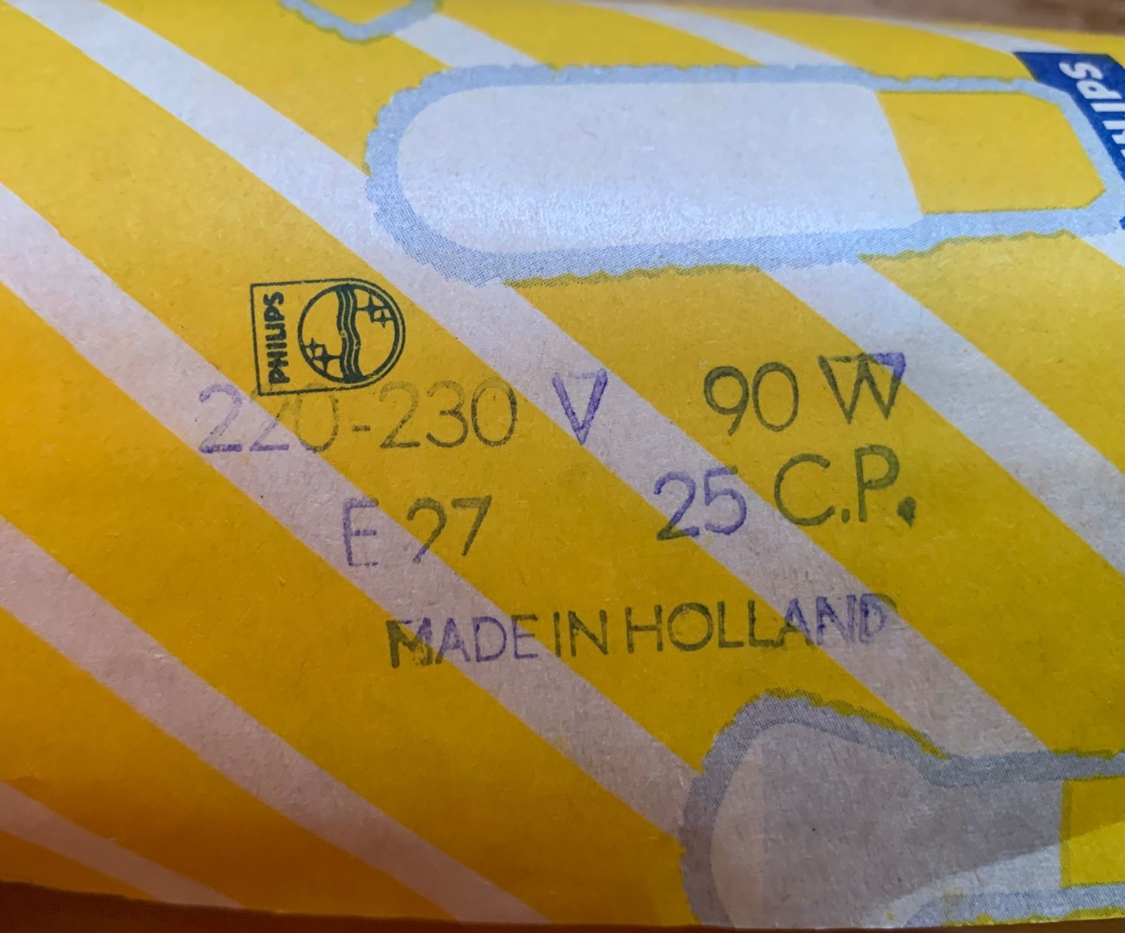 Philips Lampade: 3 Glühlampen der CH Armee Philips  E27 90W – Usato da Goldingen venduto da Bergler012 3