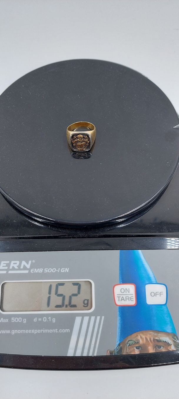 Anelli: Herren Ring mit Wappen Gold 750 – Usato da Dielsdorf venduto da anabur 2
