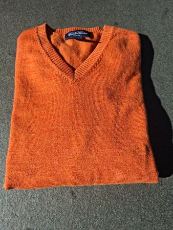Herren Pullover Brooks Brothers Orange Grösse L Stretch
