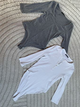 ☀️ Body Set Gr. M Paket Basic grau weiss Business Lot
