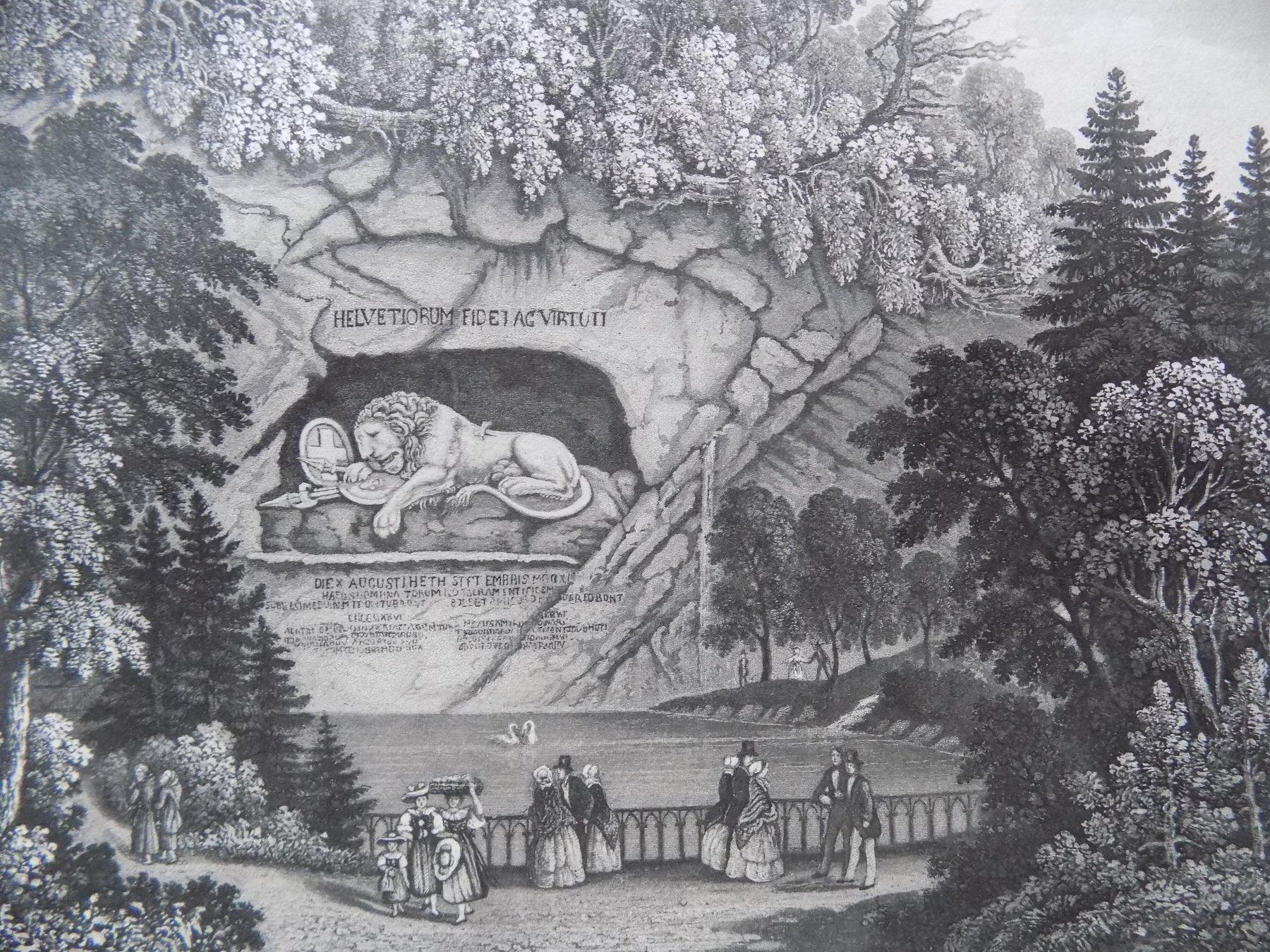 Gravures: Luzern Löwendenkmal – D'occasion à Risch par Rischli15 1