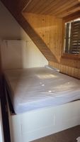 BRIMNES Bettgestell + Schublade + Matratze 140x200cm weiss