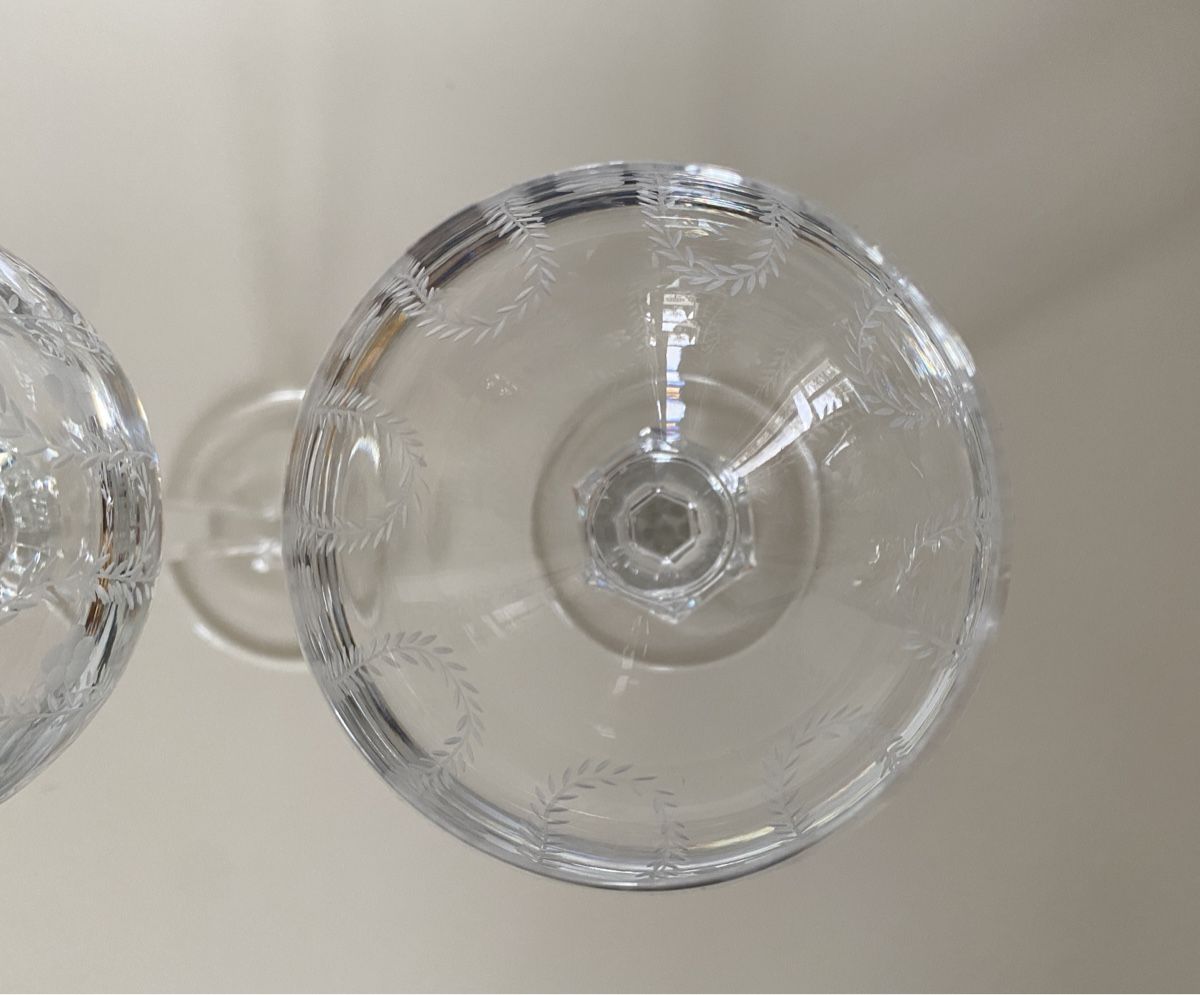 Gläser: 2 x Gläser Weinglas Kristall Glas – Neu (gemäss Beschreibung) aus Aarau von Ahoffa 3