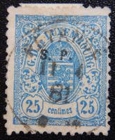 Luxemburg Dienst Kat. 33 I gest. 1881 sign. Kat. 120 Euro Qu