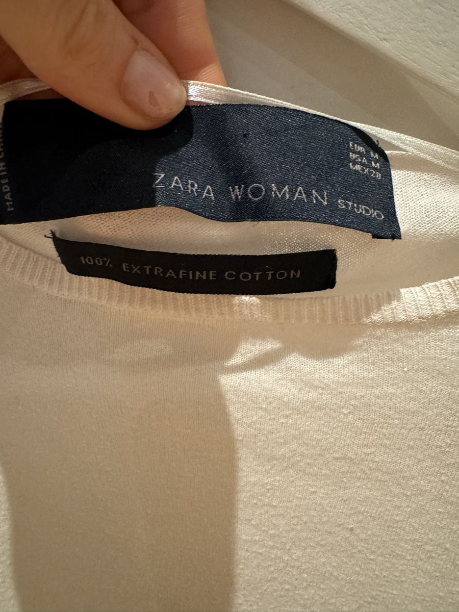Zara Pulls & Sweat-shirts: Zara Studio feiner Pullover, Gr. M, weiss – D'occasion à Küsnacht ZH par ToddyGinger 2