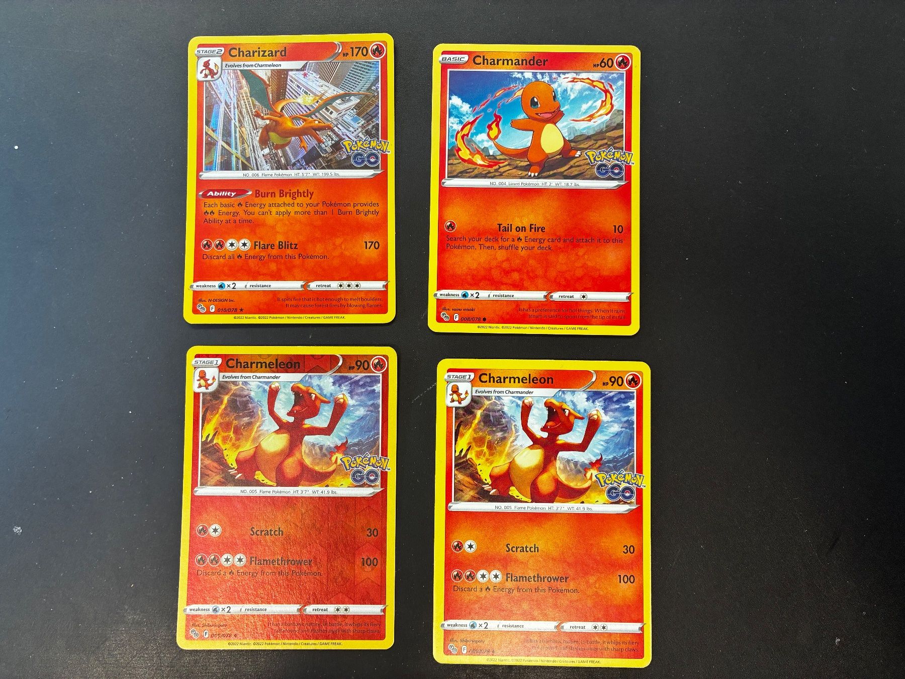 Pokémon Sammelbilder & Trading cards: Pokemon Go - Charmander, Charmeleon & Charizard Holo - en – Neu (gemäss Beschreibung) aus Hütten von yve_tf69